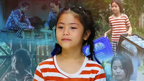 สู้สุดกำลัง “น้องสโนว์” พ่อสร้างหนี้แล้วทิ้งไป หาเงินเคียงข้างปู่กับย่า เพื่อชีวิตที่ดีกว่า