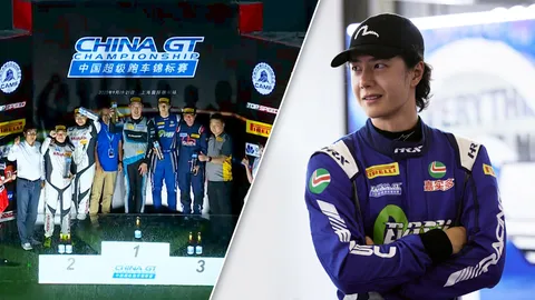 หวัง อี้ป๋อ คืนสนามแข่งรถ! UNO Racing ขึ้นโพเดี้ยม Am Class ใน China GT สนามเซี่ยงไฮ้