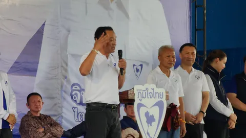 “อนุทิน” ยกทีม “ภูมิใจไทย” เปิดปราศรัยขอคะแนนเสียงให้ “จินณ์ตวรรณ” ยืนยันไม่กล้าเปิดด่าน