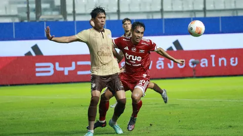 ผลบอล บุรีรัมย์ แกร่งไม่หยุด! บุกเชือด แบงค็อก 2-1 คว้าชัย 5 นัดรวด ยึดจ่าฝูงไทยลีก
