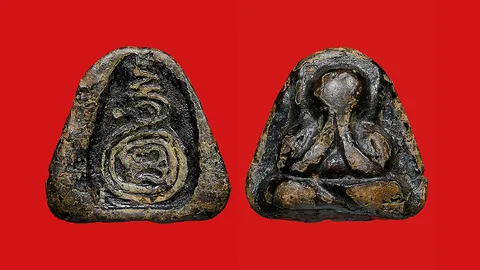 พระปิดตา พิมพ์เศียรมน สภาพสมบูรณ์เดิมๆ พิมพ์ชัด ช่วยเรื่องร้ายกลายเป็นดี