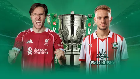 LIVE ถ่ายทอดสด ลิเวอร์พูล พบ เซาแธมป์ตัน วันนี้ 23 ก.ย.68 ดูบอลสด 02.00 น. คาราบาว คัพ 2025-26