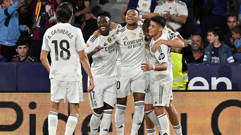 ผลบอล เรอัล มาดริด ฟอร์มดุ บุกถล่ม เลบันเต้ นำโด่งจ่าฝูงลาลีก้า