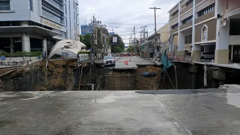 เหตุถนนทรุดตัว รพ.วชิรพยาบาล ประกาศปิดให้บริการผู้ป่วยนอกทุกกรณี 