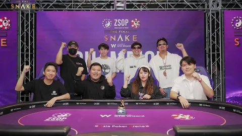 ทีมโป๊กเกอร์ไทย กวาด 12 แชมป์ ศึก ZSOP THE FINAL SNAKE ที่ไทเป