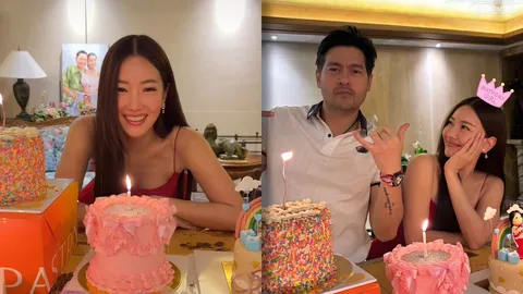 นุ่น วรนุช ฉลองวันเกิดกับ ต๊อด ปิติ และครอบครัว บรรยากาศสุดอบอุ่น