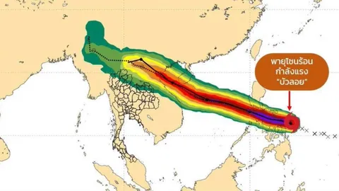 กรมอุตุฯ ประกาศฉบับ 2 “พายุบัวลอย” มรสุมกำลังแรง ทำไทยฝนตกหนักถึงหนักมาก