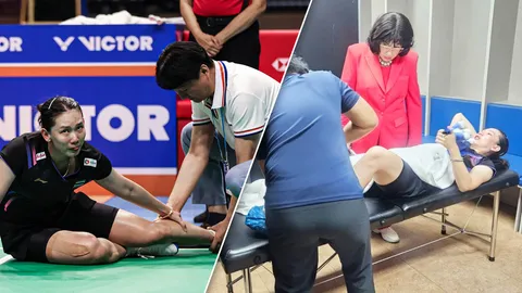 คุณหญิงปัทมา ดูแลใกล้ชิด “หมิว พรปวีณ์” เจ็บรีไทร์โคเรีย โอเพ่นทั้งน้ำตา