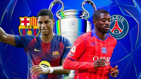 LIVE ถ่ายทอดสด บาร์เซโลน่า พบ เปแอสเช PSG คืนนี้ 1 ต.ค. 68 ดูบอลสด 02.00 น. ยูฟ่า แชมเปียนส์ลีก