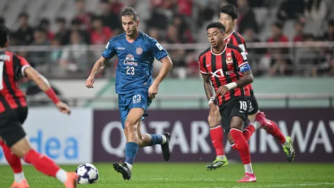 ผลบอล "บุรีรัมย์" บุกพ่าย "เอฟซี โซล" ขาดลอย ACL Elite นัดที่ 2 หล่นไปกลางตาราง