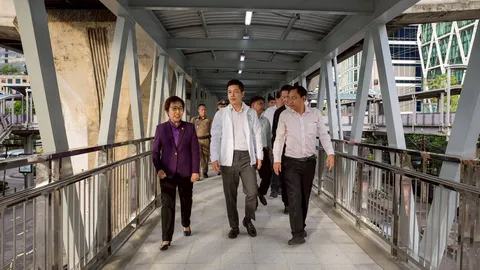 เปิดแล้ววันนี้ สกายวอล์กเชื่อม BTS สุรศักดิ์-กรุงเทพคริสเตียน แก้รถติด-ลดอุบัติเหตุ