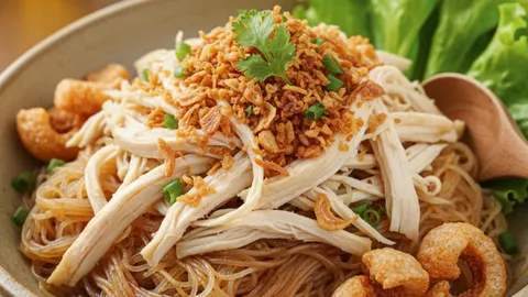 เปิดสูตร หมี่ไก่ฉีก เมนูทำกินเองก็ง่าย ทำขายก็ปัง