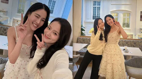 สวยคูณสอง หลิงหลิง คอง โพสต์รูปคู่ จีซู BLACKPINK แฟนๆ แห่กรี๊ดเต็มไอจี