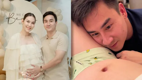 แมท ภีรนีย์ เผยโมเมนต์สามีคุยกับลูกในท้อง แถมหลุดพูดชื่อลูกชายแล้ว (คลิป)