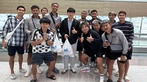“ทีมฟุตบอลเดินสายไทย” ติด ตม.เกาหลีใต้-โดนสั่งห้ามเข้าประเทศ 13 คน