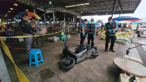 แฟนหนุ่มหึงโหด ยิงแฟนสาว 3 นัด ดับกลางตลาด คาดสาเหตุจากการหึงหวง