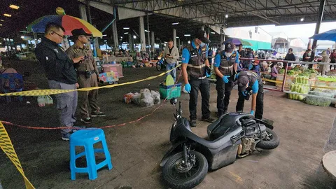 ล่า "พ่อค้าผัก" หึงดุรัว 3 นัด ดับแฟนสาว สยองตลาด