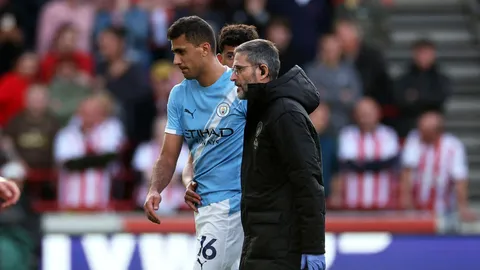 น่ากังวลแค่ไหน? โรดรี เผยอาการบาดเจ็บ หลังถูกเปลี่ยนตัวออกตั้งแต่ต้นเกมกับเบรนท์ฟอร์ด