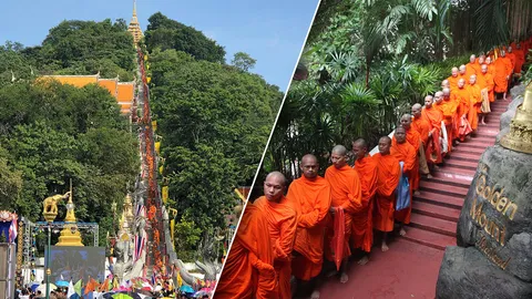 ออกพรรษาปี 2568 ทำบุญใส่บาตร มัดรวมการจัดงานทั่วประเทศ มีที่ไหนบ้าง