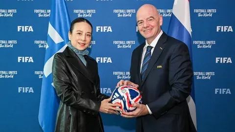 ผู้หญิงคนแรกของโลก "ฟีฟ่า" แต่งตั้ง "มาดามแป้ง" ดำรงตำแหน่งสำคัญ วาระ 4 ปี