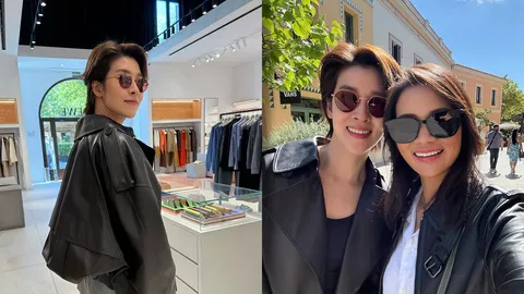 หมิว รังสินี โพสต์ภาพไปทริปสเปนกับ เชียร์ ฑิฆัมพร ครั้งแรก แถมใส่เสื้อคู่