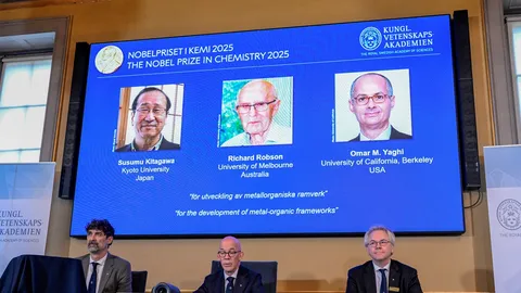 3 นักวิทย์คว้าโนเบลเคมี 2025 จากการศึกษา โครงข่ายโลหะ-อินทรีย์