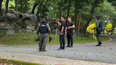 อีโอดี ตรวจเหตุระเบิดป่วนเมืองยะลา บึม 8 ลูก ห้ามประชาชนเข้าพื้นที่เด็ดขาด