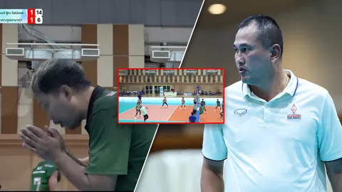 ไดมอนด์ ฟู้ด โต้ดราม่า! “โค้ชเอ” ไม่พอใจโดนบอลอัดหน้า แม้คู่แข่งไหว้ขอโทษ (คลิป)