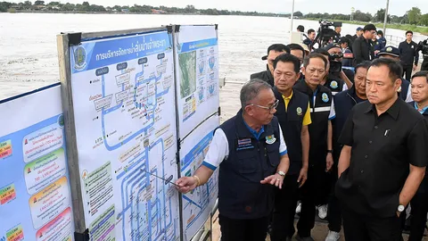 นายกฯบินตรวจน้ำท่วม 2 จังหวัด เร่งรัดอนุมัติเยียวยา "ชัยนาท" อ่วมเริ่มเน่า