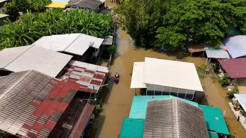 ท้ายเขื่อนเจ้าพระยายังอ่วม น้ำท่วมนาน 1 สัปดาห์ กระทบชาวบ้านกว่า 100 ครัวเรือน