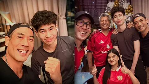 ตุ้ย ธีรภัทร์ เปิดโมเมนต์เชียร์ฟุตบอลกับ น้องไตตั้น ลูกชาย บรรยากาศอบอุ่น