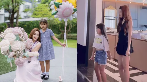 เผยความน่ารัก น้องปาลิน เต้นกับแม่ เป้ย ปานวาด เริ่มตัวสูง โตเป็นสาวแล้ว