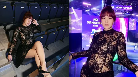 มีนตรา อินทิรา ใส่เดรสซีทรูลูกไม้สีดำ แต่ถูกแซะไม่เข้าใจเทสแต่งตัว ควรปรึกษาสไตลิสต์