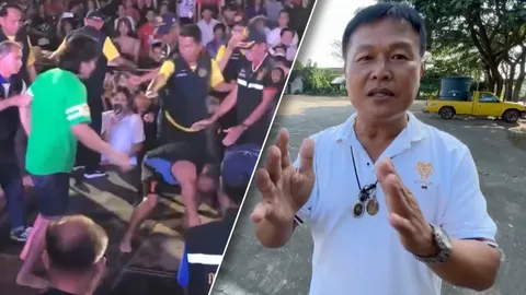 เรียกกำนันชี้แจง จัดคนเมาซัดกันตัวต่อตัว ปกครองยืนล้อม ยอมรับประเมินสถานการณ์แล้ว