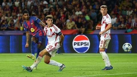 ผลบอลสด บาร์เซโลน่า ไล่ถล่ม โอลิมเปียกอส 10 คน คว้าชัยศึก ยูฟ่า แชมเปียนส์ลีก