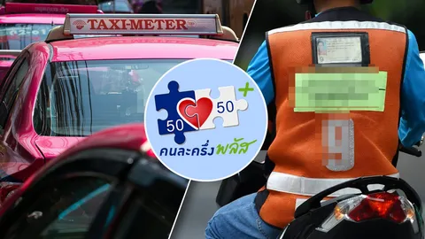 "แท็กซี่-มอเตอร์ไซค์รับจ้าง" นำโด่ง แห่ร่วม "คนละครึ่งพลัส" แล้วกว่า 1,300 ราย