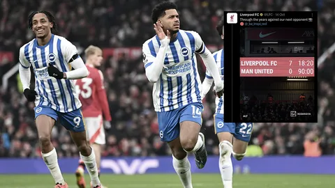 แหย่รังแตน หรือข่มขวัญ! “ไบรท์ตัน” ขุดอดีตบุกชนะ แมนยู ตามรอยลิเวอร์พูล ขิงสกอร์ 7-0