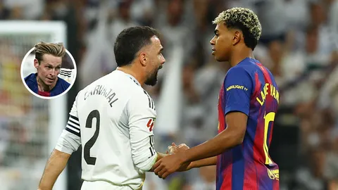 เดอ ยอง ถาม “การ์บาฆาล” ข้องใจทำไมไม่ทักส่วนตัว หลังเกมเดือด เรอัล มาดริด VS บาร์เซโลน่า