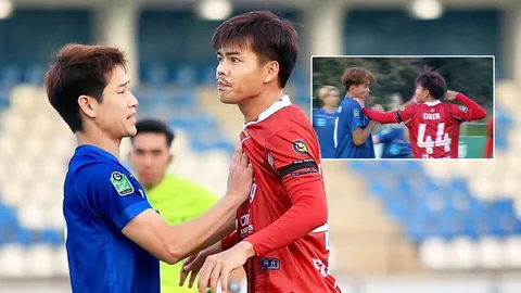 "นักฟุตบอลไทย" เคลื่อนไหวเรียบร้อย ปมดราม่าง้างหมัดจะต่อยคู่แข่ง จนโดนใบแดง (คลิป)
