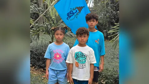 กาย-ฮารุ พาลูกๆ ตามรอยโครงการพระราชดำริ สมเด็จพระพันปีหลวง แฟนๆ แห่ชื่นชม