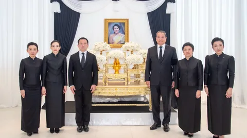"ไทยเบฟ" แสดงความอาลัยถวาย เบื้องหน้าพระฉายาลักษณ์ สมเด็จพระพันปีหลวง