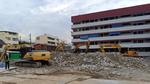 รื้อถอน สน.สามเสน เสร็จแล้ว เดินหน้าซ่อมแซมถนนสามเสน เร่งคืนสภาพพื้นผิวจราจร