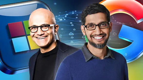 Microsoft-Google ผลงานดี Alphabet รายได้ทะลุแสนล้านครั้งแรก Microsoft หุ้นร่วง หลังเร่งลงทุนเพิ่ม