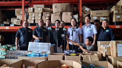 บุกทลายโกดังสินค้า ลอบนำเข้าเครื่องสำอางผิดกฎหมาย มูลค่ากว่า 7 ล้าน