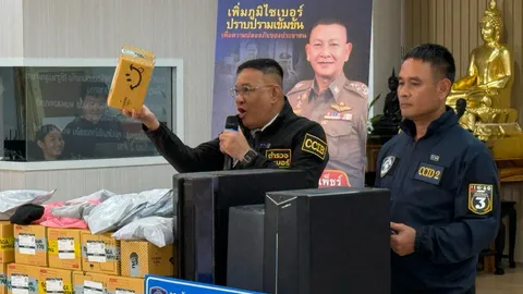 รวบขบวนการ ส่งพัสดุหลอกเหยื่อ เก็บเงินปลายทาง รายได้เฉลี่ย 5 แสนต่อเดือน