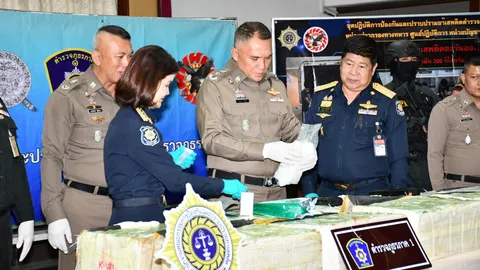ตร.ภาค 1 จับเครือข่ายขนยาเสพติด ยึดยาเค 300 กิโลกรัม มูลค่ากว่า 150 ล้านบาท