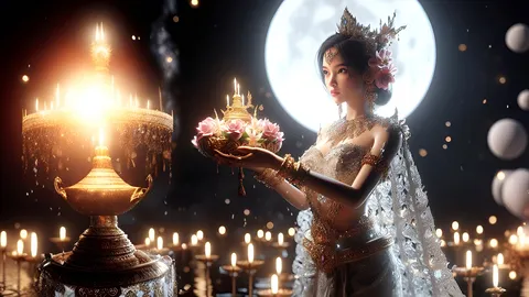 เคล็ดลับ"อาบแสงจันทร์" วันเพ็ญพุธ เสริมโชค-เสน่ห์ ทำเองที่บ้านได้ทันที 