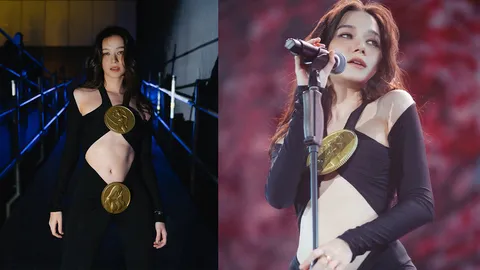 เปิดราคาชุดสุดแซ่บ วี วิโอเลต ใส่ขึ้นคอนฯ แบรนด์เดียวกับชุดมวยไทย ลิซ่า แบล็กพิงก์ 