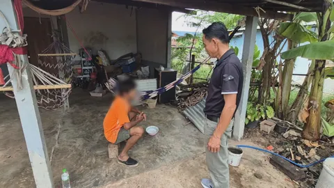 เจ้าหน้าที่ตรวจสอบ หนุ่มวัย 49 นั่งชำแหละสุนัขแกล้มเหล้า สาบานจะไม่กินอีก