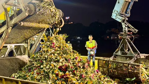 สรุปยอดเก็บ "กระทง" ปี 2568 ทั่วกรุงเทพฯ ลดลง 24% ส่วนใหญ่ทำจากวัสดุธรรมชาติ